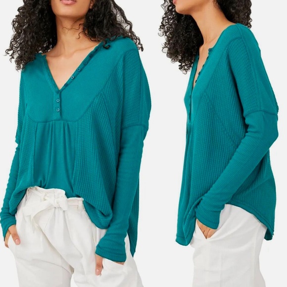 Free People Leo Henley Tee - Picture 2 of 3